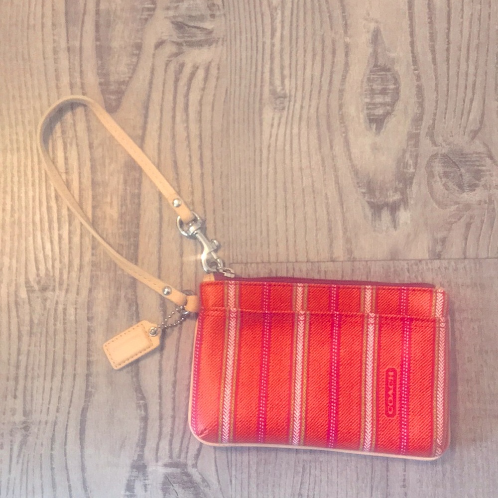 Coach card wristlet